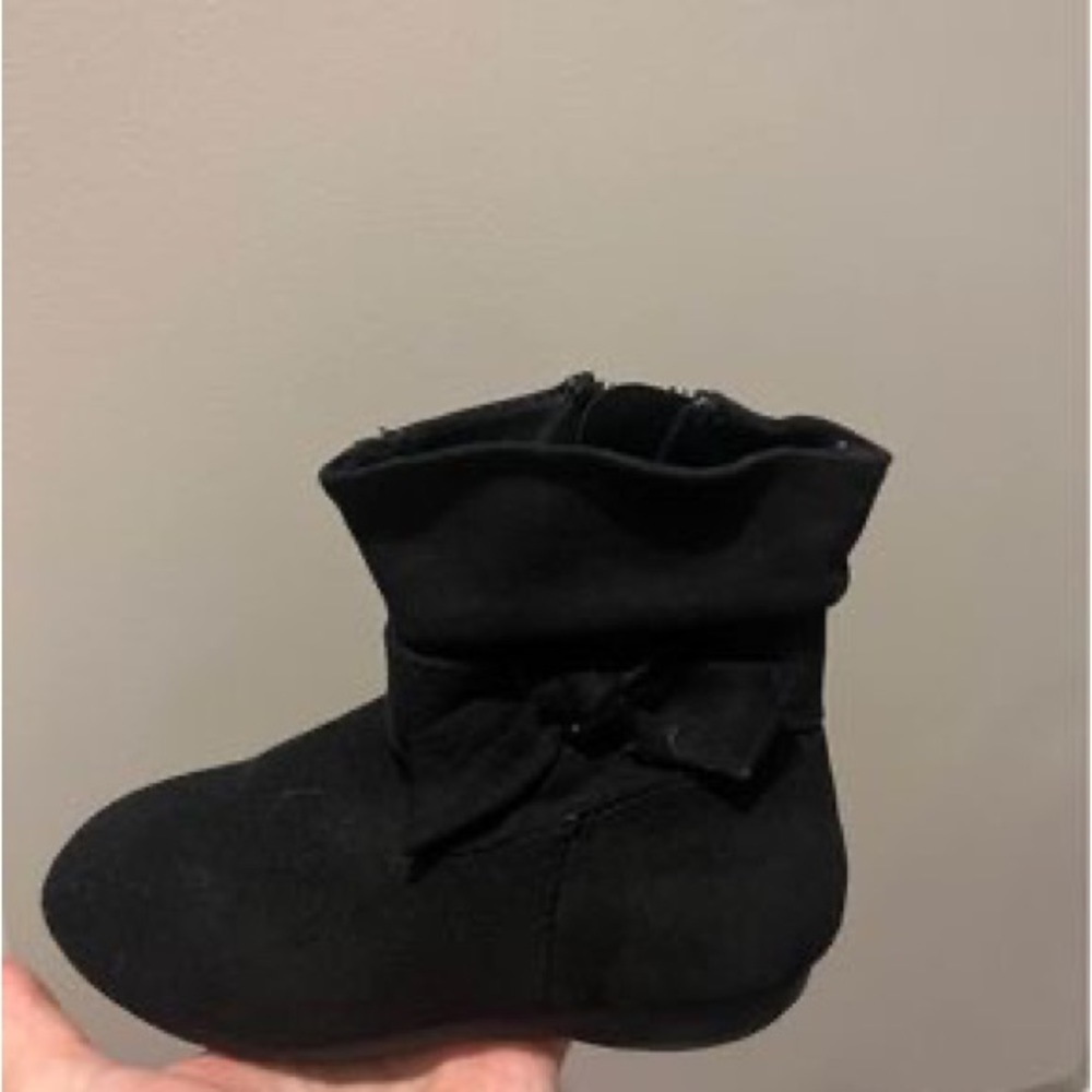 Toddler Girls Black Fashion Boots Size 9